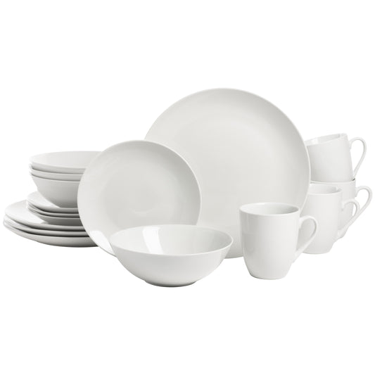 Simply White Coupe 32-Piece Dinnerware Set