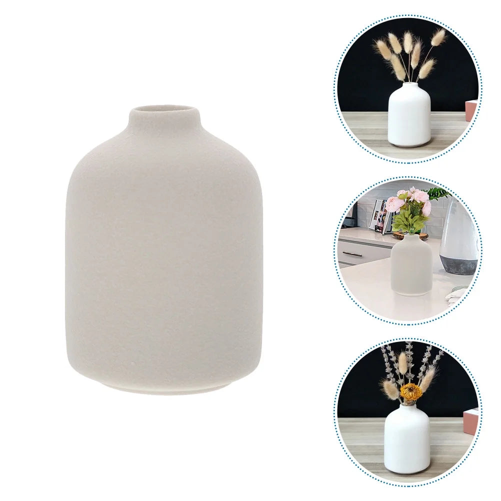 Ceramic Flower Vase Zen Style Vase Desktop Ceramic Vase Decor Flower Vase